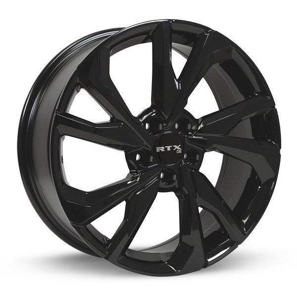 Rtx Alloy Wheel, Nikko 19x7.5 5x114.3 ET45 CB64.1 Gloss Black 082899